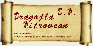 Dragojla Mitrovčan vizit kartica